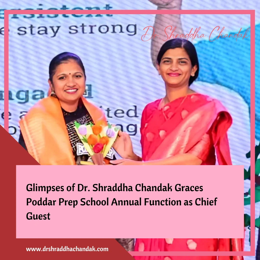 Dr. Shraddha Chandak Graces Poddar Prep School Annual Function as Chief Guest